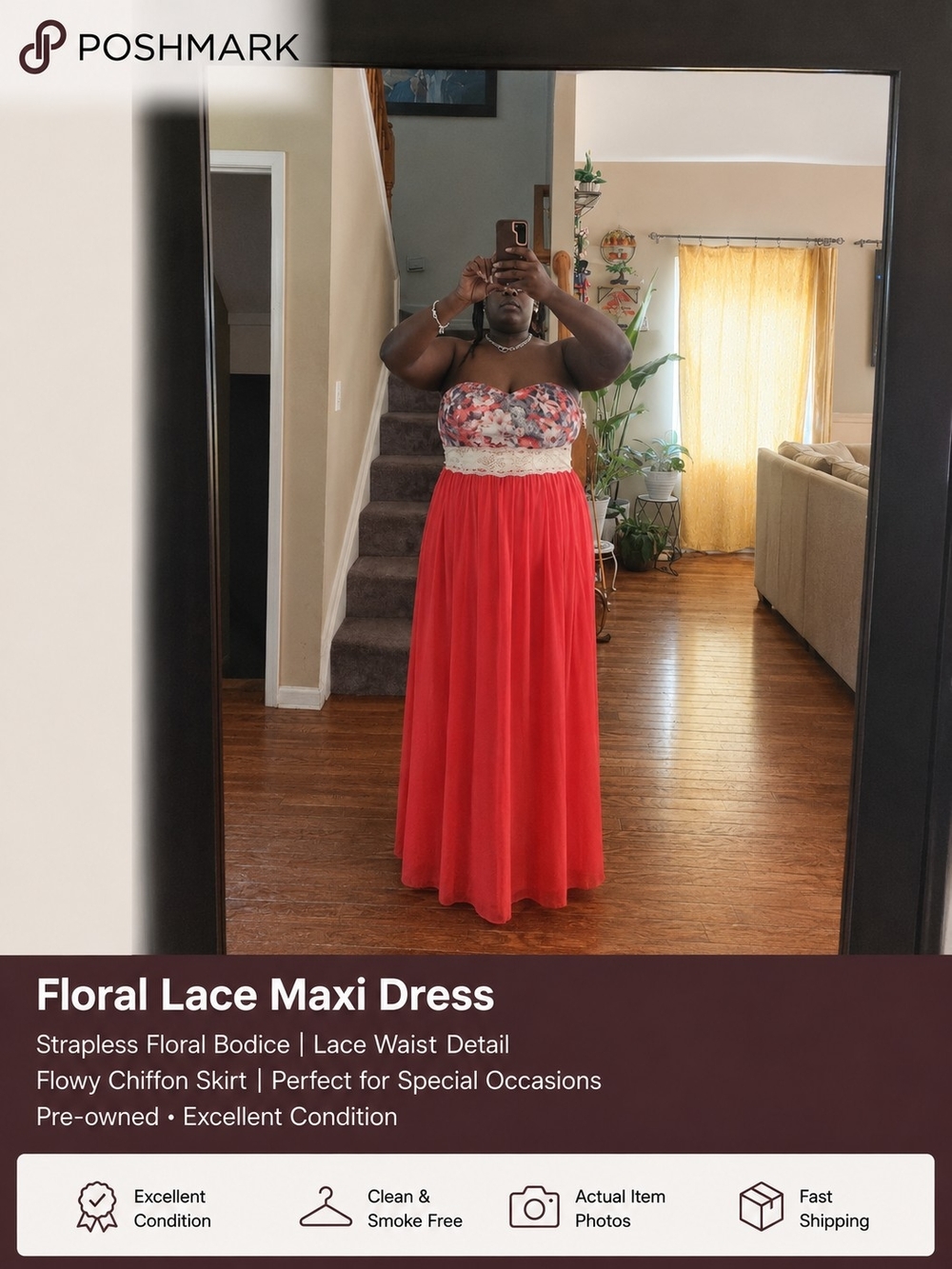 Floral Lace Maxi Dress